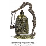 Atyhao Vintage Dragon Bell Petit accrocher décoration Ornement de Cloche Bouddhiste Bouddhiste Bell Ornement Arts Artisanat Objets de Collection décor de Bureau