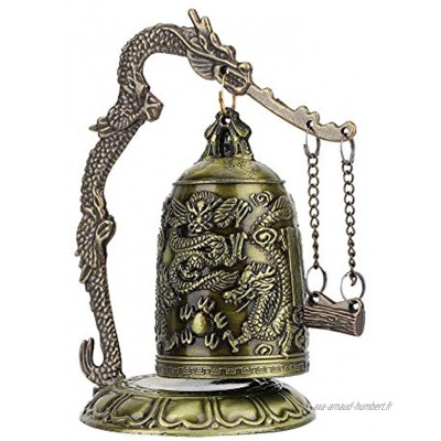 Atyhao Vintage Dragon Bell Petit accrocher décoration Ornement de Cloche Bouddhiste Bouddhiste Bell Ornement Arts Artisanat Objets de Collection décor de Bureau