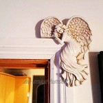 NFSQSR Sculpture d'ailes d'ange de Cadre de Porte Ornements de Cadre de Porte d'ange Ornements de Figurines de résine de décoration Murale pour Le Bureau de Chambre à Coucher de Salon-Left