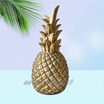 Résine ananas moderne en forme de cadeau décoration de bureau maison décoration de mariage doré petit