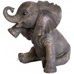 Crying Baby African Elephant 'Missing You' Statue From Leonardo 'Out Of Africa' Collection Realistic 15cm High Figurine With Teardrop On Cheek by The Leonardo Collection