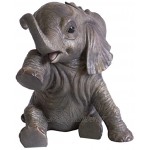 Crying Baby African Elephant 'Missing You' Statue From Leonardo 'Out Of Africa' Collection Realistic 15cm High Figurine With Teardrop On Cheek by The Leonardo Collection
