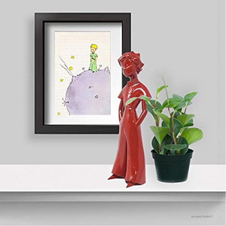 Le Petit Prince sculpture Figurine 30 cm Rouge Royal Objet deco et de design moderne Idéal cadeau anniversaire baptême mariage