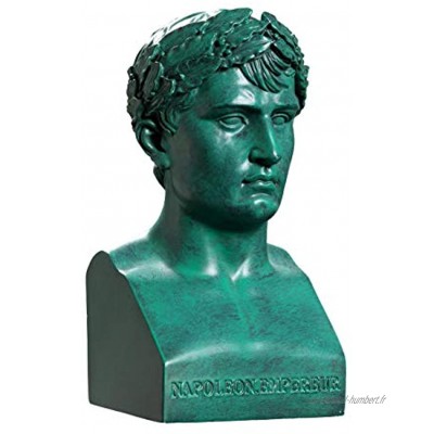 Reproduction Statue Napoleon par Lorenzo Bartoli Coloris Bronze Vert 14,5 7,5 5,6 cm