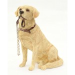 Sitting GOLDEN LABRADOR Dog Ornament From The Walkies Range Of Collectable Dogs By Leonardo by Dog Ornaments