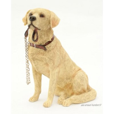 Sitting GOLDEN LABRADOR Dog Ornament From The Walkies Range Of Collectable Dogs By Leonardo by Dog Ornaments