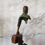 43 cm hauteur artiste création bronze voyageur sculpture décoration de table artiste décoration de voyage