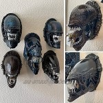 Alien Xenomorph Sculptures-Mucus Xenomorph Head Décoration Murale Monster Maniac dans Le Film Décoration Murale effrayante d'halloween E