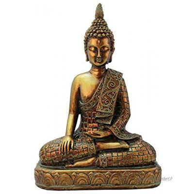 Bouddha Figure Thaï Bouddha Statue Decofigur Zen Buddha Rétro Assis Sculpture Sculpture Ornements Intérieur Accueil Décoration De Maison,d'or