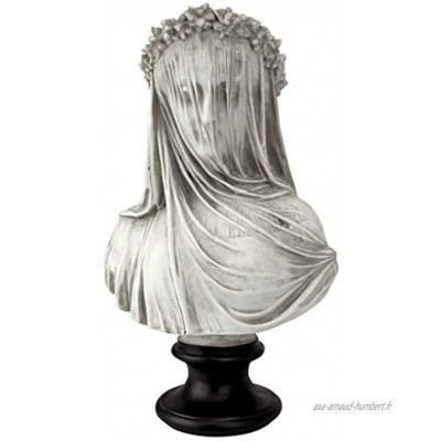 Design Toscano NG31524 Buste Blanc 15 x 23 x 35,5 cm