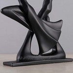 Figurines de Danse Couple Sculpture Couple Dansant Statue Abstraite pour Les Danseurs de Salle de Bal de Bureau Les Amateurs de Ballet Ornement en résine