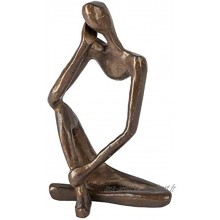 Figurines de décoration d'intérieur Sculpture en bronze Décoration contemporaine Homme penséant abstrait
