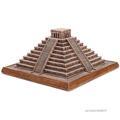 FSCLJ Pyramide Maya Mexicaine décoration de modèle Architectural Statue de Sculpture décorative Moderne Figurines décoratives en résine Objets de Collection