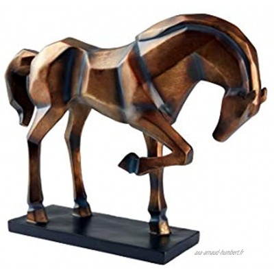 Hansmeier Sculpture de Table Design Statue de Cheval 47 x 35 x 13 cm Sculpture de décoration