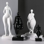 LGYKUMEG Sculpture Home Decor,Femme Toute Nue Statue,Moderne Abstraite Art Sculptures Decoration Interieur Design Statuette Femme Resine Sculpture,Black4,S