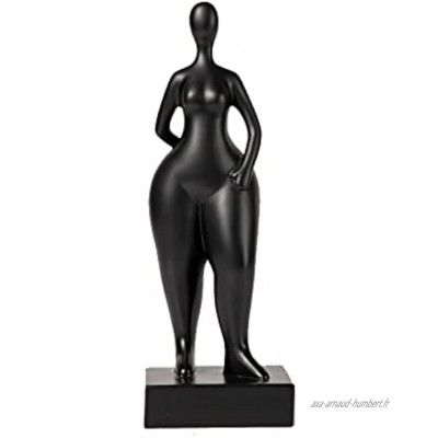 LGYKUMEG Sculpture Home Decor,Femme Toute Nue Statue,Moderne Abstraite Art Sculptures Decoration Interieur Design Statuette Femme Resine Sculpture,Black4,S