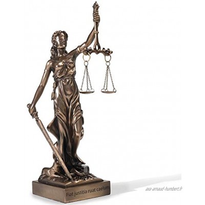 Magicsculp The Lady Justice Statue – Déesse romaine grecque de la justice 32,8 cm Figurine de collection de qualité musée