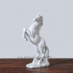 MagiDeal Écologique Figurine Statue Cheval en Résine Sculpture Cheval Animaux Décor Convient pour Studio de Yoga Mariage Anniversaire Blanc