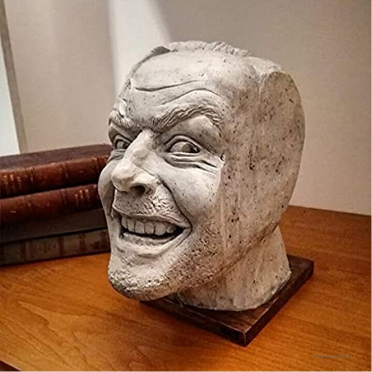 Marjory Jack Nicholson Sculpture intérieure Ornement de la bibliothèque brillante Ici est Johnny Sculpture Résine pour la pièce le bureau le bureau Ornement