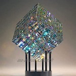 OETN 2021 New Creative Magik Chroma Cube Sculpture Magical Cube Statue Creative Cube Sculpture DecorationWithout Base