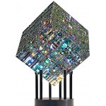 OETN 2021 New Creative Magik Chroma Cube Sculpture Magical Cube Statue Creative Cube Sculpture DecorationWithout Base