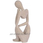 Penseur Abstrait Sculpture Figurines en résine créative Personnages Artisanat Bijoux Statues en grès décor à la Maison Cadeaux A
