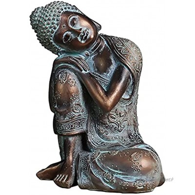 Shunfaji Statue de Bouddha endormi en résine Bouddha Decoration Interieur Cadeaux de Sculpture de décoration à la Maison Ornements de décoration de Salon Ornements de caractère créatif BS-068