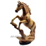 Statue de cheval Effet en bois Figurine décorative