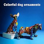 Statue moderne Art Dog en résine Chihuahua Bulldog Sculptures pour Bookcase Showcase Shop Home Office Desk Decoration