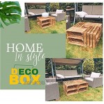 Boîte en bois Eco Deco A2 fumé 500 x 400 x 300 mm