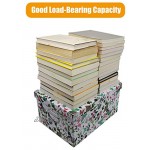 Guozi Décoratif Boîte de Rangement en Carton avec Couvercle Boîte de Stockage de Fichiers Pliable 34 x 24.5 x 14.5cm Papillon