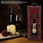 Hztyyier Boîte à vin en Bois Vintage Boîte à Bouteilles décorative Rustique pour Boîte à vin de Mariage et d'anniversaire