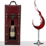 Hztyyier Boîte à vin en Bois Vintage Boîte à Bouteilles décorative Rustique pour Boîte à vin de Mariage et d'anniversaire