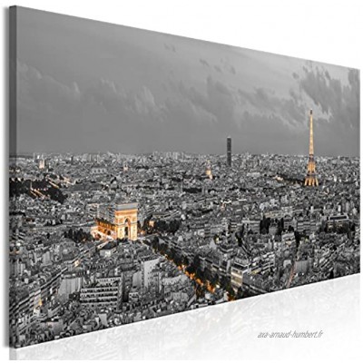 murando Impression sur toile intissee Paris 150x50 cm tableau 1 partie tableaux decoration murale photo image artistique photographie graphique City Rue Ville d-B-0219-b-a