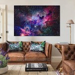 Tableau Decoration Murale Galaxy étoiles Univers Espace Affiche Peinture décorative Toile Murale Art Affiches Peinture 50x70cm x1 sans Cadre