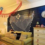 XINLINTRA Filet de pêche cousu à la main décoration pour votre maison ou restaurant style méditerranéen 1,5 m x 2 m