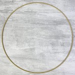 Lealoo Grand Cercle métallique doré Ancien diam. 50 cm pour Abat-Jour Anneau epoxy Or Attrape rêves