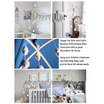 Nordic Nursery Décoration en bois pour bébé fille Décoration mobile à suspendre Lustre pour photographie Cadeau de naissance