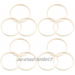 SUPVOX Lot de 12 anneaux en bambou Dream Catcher 23 cm pour cadeaux artisanat décoration de mariage festival.