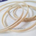 SUPVOX Lot de 12 anneaux en bambou Dream Catcher 23 cm pour cadeaux artisanat décoration de mariage festival.