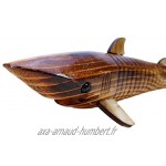 Trades Requin mobile en bois 32 x 9 cm Décoration F33