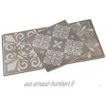 24 gris autocollants de carreaux adhésifs carrés plats de 15 x 15 cm avec motifs de carrelage pour salle de bain ou cuisine 15 x 15 cm