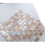 Yoillione 3D Autocollant Mural Imperméable Auto-adhésif en Mosaique Carrelage Adhesif Mural Salle de Bain Carreaux Adhesif Mural Cuisine Revetement Mural Café Carrelage Autocollant 4 pcs