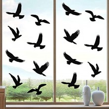 20 Autocollants de Fenêtre Anti-Collision Autocollants de Fenêtre en Forme d'Oiseau Autocollants de Fenêtre Anti-Oiseau pour Empêchement d’Impact d'Oiseau et Gens sur Verre Fenêtre Accessoires de Fête