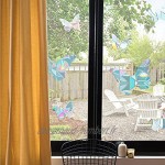 GORGECRAFT 10 Pcs Arc-en-Fenêtre Adhésif 3D Décoratif Fenêtre Film Papillon Style Anti-Collision Fenêtre Autocollants Porte Fenêtre Statique Cling pour Cuisine Salle à Manger Chambre