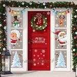 Yuson Girl Décoration Noël Sticker Autocollants de Fenêtre Verre Murale Muraux pour Noel Déco