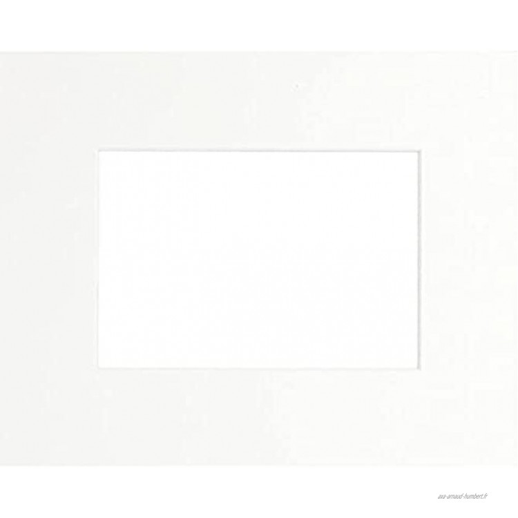 Brio Passe-Partout Blanc cassé 40x50 cm Ouverture 30x40 cm en Carton fabriqué en France