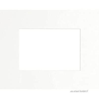 Brio Passe-Partout Blanc cassé 50x70 cm Ouverture 40x60 cm en Carton fabriqué en France