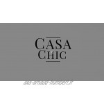 Classic by Casa Chic Lot de 3 Cadres Photo 10 x 15 cm en Bois Massif et Vitre en Verre Blanc