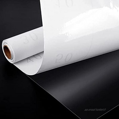 Film Adhésif Transparent 1 Rouleau Papier Adhesif Transparent pour Meuble Film de Protection Imperméable Résistant à l'Huile Film Autocollant Transparent Décoratif pour Mur Fenêtre Cuisine 40X800cm